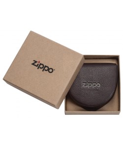 Zippo Leather Coin Pouch Brown