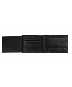 Zippo Nappa Tri-Fold Wallet Black