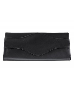 Zippo Nappa Tri-Fold Tobacco Pouch Black