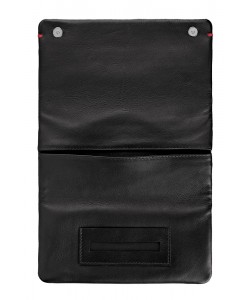 Zippo Nappa Tri-Fold Tobacco Pouch Black