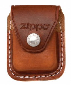 Zippo Lighter Pouch with Clip-Brown