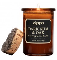 Aromātiskā svece Zippo Dark Rum & Oak (Tumšais rums un ozols)