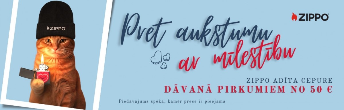 Pret aukstumu ar mīlestību. Dāvanā pirkumiem no 50 EUR.