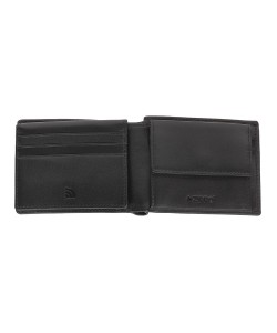 ZIPPO SIGNATURE КОЖАНЫЙ КОШЕЛЕК TRI-FOLD С ОТДЕЛЕНИЕМ ДЛЯ МОНЕТ, Черный