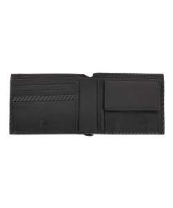 ZIPPO CARBON RANGE КОЖАНЫЙ КОШЕЛЕК BI-FOLD С ОТДЕЛЕНИЕМ ДЛЯ МОНЕТ, Черный