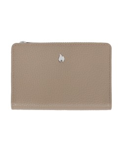 ZIPPO SIGNATURE MEDIUM КОЖАНЫЙ ЖЕНСКИЙ КОШЕЛЕК НА МОЛНИИ, Taupe