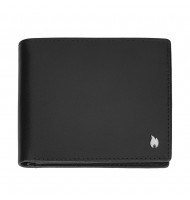 ZIPPO SIGNATURE ĀDAS MAKS TRI-FOLD, Melns