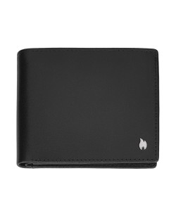 ZIPPO SIGNATURE ĀDAS MAKS TRI-FOLD, Melns