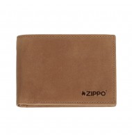 ZIPPO VINTAGE КОЖАНЫЙ КОШЕЛЕК С ОТДЕЛЕНИЕМ ДЛЯ МОНЕТ, Коричневый