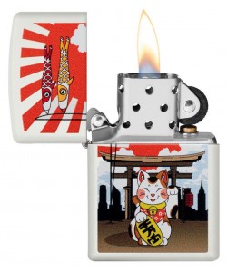 Zippo šķiltavas 214CI411992 Lucky Cat Design