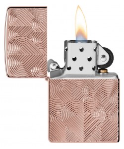 Zippo Lighter 48919 Armor® Hearts Design