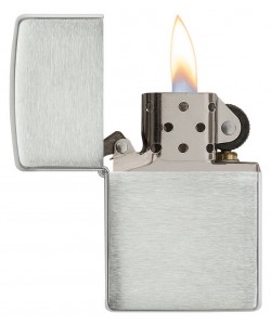 Zippo Lighter 13 Brushed Sterling Silver