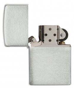 Zippo Lighter 13 Brushed Sterling Silver