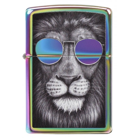 Zippo Lighter 151CI407606 Lion in Sunglasses