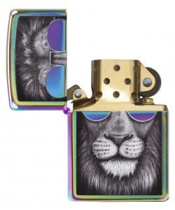 Zippo Lighter 151CI407606 Lion in Sunglasses