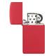 Zippo Lighter 1633 Slim® Red Matte Zippo Lighter 1633 Slim® Red Matte