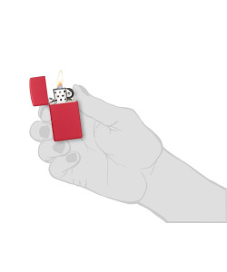 Zippo Lighter 1633 Slim® Red Matte Zippo Lighter 1633 Slim® Red Matte