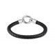 Zippo Leather Bracelet With O Ring 20 cm
