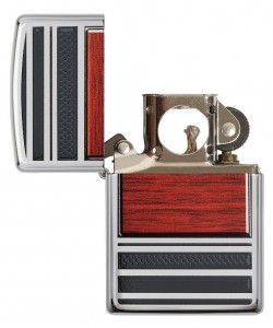 Zippo Lighter 28676 Pipe Wood Design