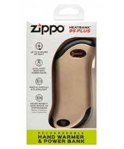 Zippo HeatBank® 9s Plus Rechargeable Hand Warmer Gold