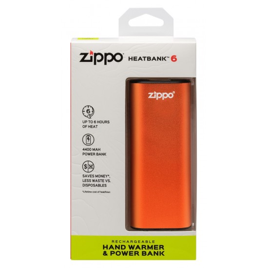 Zippo HeatBank® 6 заряжаемая грелка для рук + Power bank
