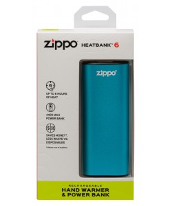 Zippo HeatBank® 6 Rechargeable Hand Warmer Blue