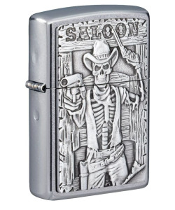 Зажигалка Zippo 49298 Saloon Skull Emblem Зажигалка Zippo 49298 Saloon Skull Emblem
