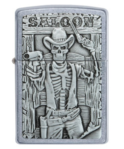 Зажигалка Zippo 49298 Saloon Skull Emblem Зажигалка Zippo 49298 Saloon Skull Emblem