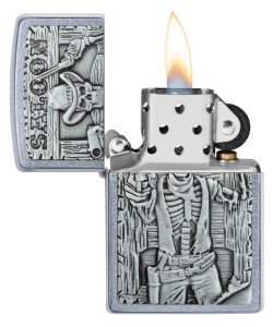Зажигалка Zippo 49298 Saloon Skull Emblem Зажигалка Zippo 49298 Saloon Skull Emblem