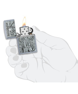 Зажигалка Zippo 49298 Saloon Skull Emblem Зажигалка Zippo 49298 Saloon Skull Emblem