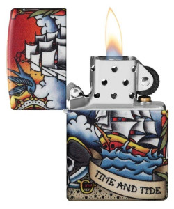 Зажигалка Zippo 49532 Nautical Tattoo Design Зажигалка Zippo 49532 Nautical Tattoo Design