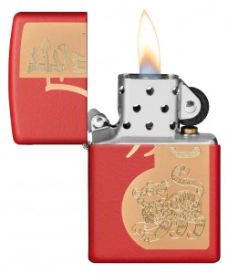 Zippo Lighter  49701 Year of the Tiger Design