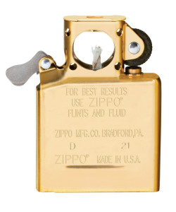 Klasiskais Ieliktnis ar dzeltenu liesmu Zippo šķiltavām, pīpēm, Gold Flashed
