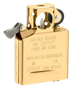 Klasiskais Ieliktnis ar dzeltenu liesmu Zippo šķiltavām, pīpēm, Gold Flashed