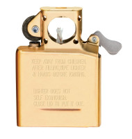 Klasiskais Ieliktnis ar dzeltenu liesmu Zippo šķiltavām, pīpēm, Gold Flashed Klasiskais Ieliktnis ar dzeltenu liesmu Zippo šķiltavām, pīpēm, Gold Flashed