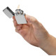Klasiskais Ieliktnis ar dzeltenu liesmu Zippo šķiltavām, pīpēm, Stainless Steel
