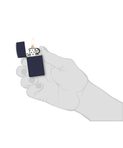 Zippo Lighter 1639 Slim® Navy Blue Matte Zippo Lighter 1639 Slim® Navy Blue Matte