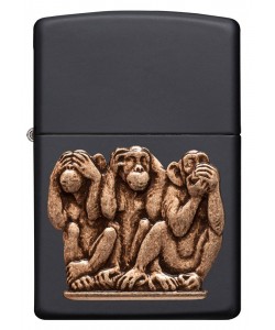 Zippo Lighter 29409 Three Monkeys