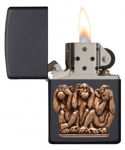 Zippo Lighter 29409 Three Monkeys