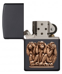 Zippo Lighter 29409 Three Monkeys