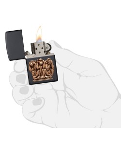 Zippo Lighter 29409 Three Monkeys