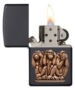 Zippo Lighter 29409 Three Monkeys