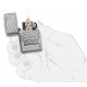 Zippo Lighter 29672 Armor™ Bolts Design