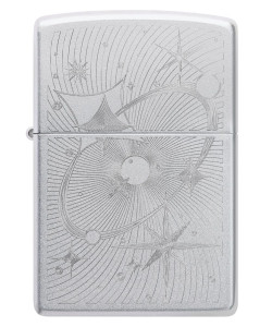 Zippo Lighter 46724 Atomic Cosmos Design