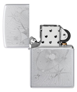Zippo Lighter 46724 Atomic Cosmos Design