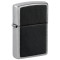 Zippo Lighter 46778 Black Leather Emblem