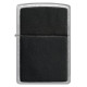 Zippo Lighter 46778 Black Leather Emblem