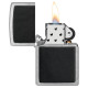 Zippo Lighter 46778 Black Leather Emblem