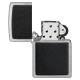 Zippo Lighter 46778 Black Leather Emblem
