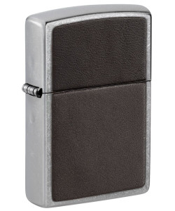 Zippo Lighter 46782 Brown Leather Emblem